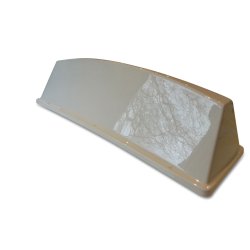 Kreskole tagskilt uden folie - Hvid model C 