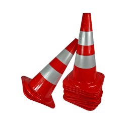 Vejkegle 50 cm - rd med refleks