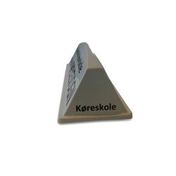 Kreskole tagskilt med folie og lys - Hvid model C