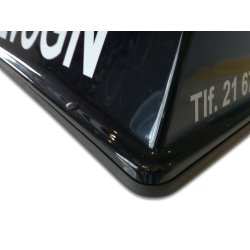 Kjreskole skilt med folie - Sort modell R