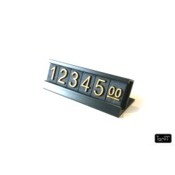 Sm prisskilte til varesalg - HLD-B Sort/Guld