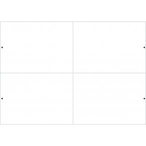 100 stk - Klistremerker for etikettholder - blanke