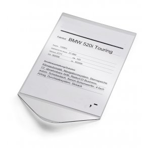 Prisarkholder akryl portrettformat A4