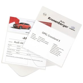 Prisarkholder akryl med utskiftbar topp - A4 bredformat