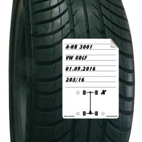 100 stk - Dekketiketter - Hvit