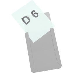 Transparent magnetlomme A6