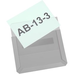 Transparent magnetlomme A6