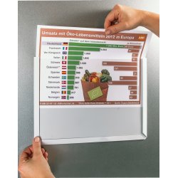 Transparent magnetlomme A6