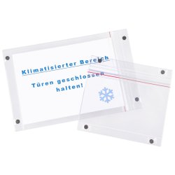  5 stk Gennemsigtig magnetlomme