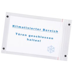  5 stk Gennemsigtig magnetlomme