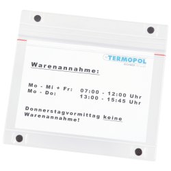  5 stk Gennemsigtig magnetlomme