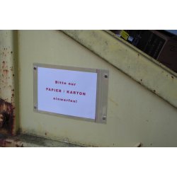  5 stk Gennemsigtig magnetlomme