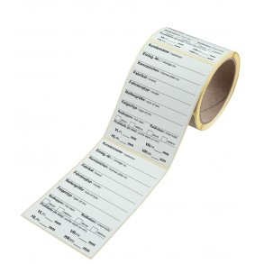 100 stk - Dekketiketter p rull