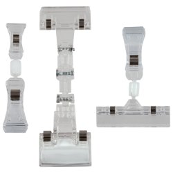 Skilteholdere og universelle holdere med klemme