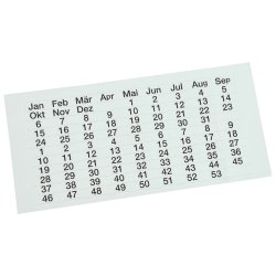 Transparente etiketter til dokumentplanlgningsboards