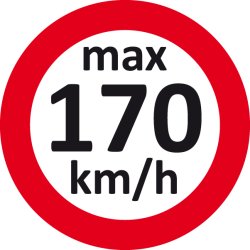 100 stk - Max hastighed klistermrker