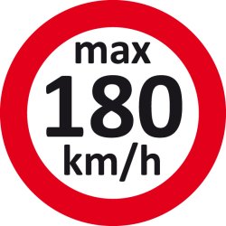 100 stk - Max hastighed klistermrker