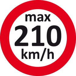 100 stk - Max hastighed klistermrker