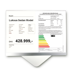 Prisarkholder aluminium bredformat A3
