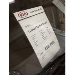 Prisarkholder akryl med logo - A4 portrettformat