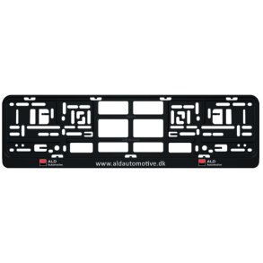 Nummerpladeramme NP2015 med 2 farvetryk