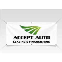 Stof banner 100 x 500 cm