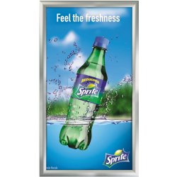 Alu trykkramme 45 mm - 100 x 200 cm