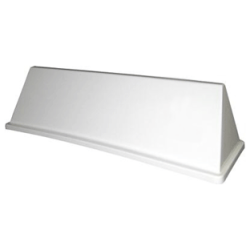 Kreskole tagskilt uden folie - Hvid model R 