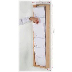 Brochureholder i tr til ophng