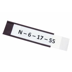 Magnetisk etiketholder til hyldeforkanter - 1 rulle med 30mmx50m