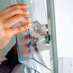 Brochureholder med 20 A4 akrylholdere - Model Carousel