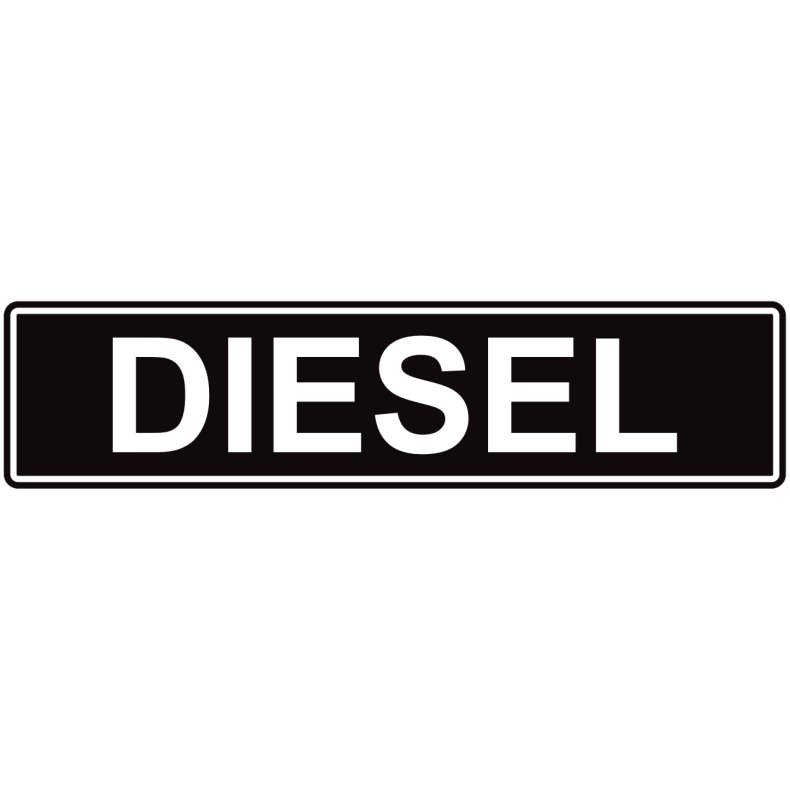 DIESEL - Deko-Plade til nummerpladeramme