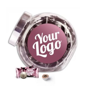 D'lux Chokolakrits i godterikrukke - Med eget logo