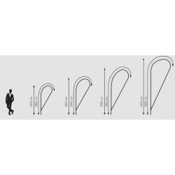 Beachflag DROP 262 cm