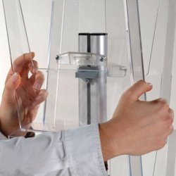 Brochureholder med 10 A4 akrylholdere - Model Duo Stand