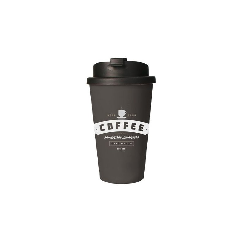 Eco Coffee Mug Premium Deluxe termokop - 1 farvetryk