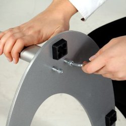 Brochureholder enkeltsidet med 8 holdere  Model Ellipse Stand