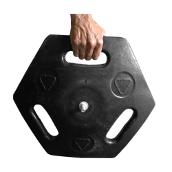 Afsprringsstolpe med udtrk og modtagerbeslag