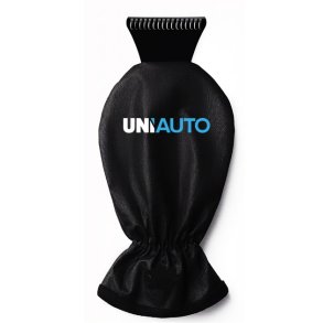 Isskrapehanske svart med logotrykk