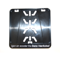 Nummerpladeramme til scooter med 1 farvetryk