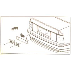 25 stk. - Skumplade underlg til nummerplade/ rammer