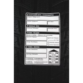 100 stk - Dekketiketter