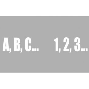 P-plads opmrkning 50 cm symboler