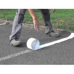 Parkeringsplass markerer striper 5 meter