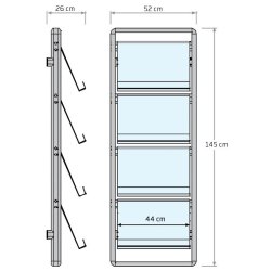 Brochureholder - Info-line til vg