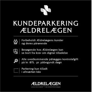 Infoskilt til lygtepl o. lign