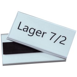 100 stk - Etiketholdere til hyldeforkanter magnet 54x100mm