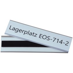 50 stk - Etiketholder til hyldeforkanter magnet 80x200mm
