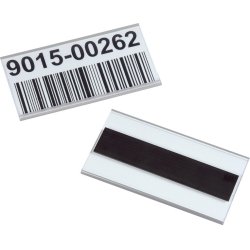 100 stk - Etiketholdere til hyldeforkanter magnet 38x100mm