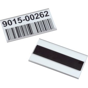 100 stk - Etiketholdere til hyldeforkanter magnet 38x100mm